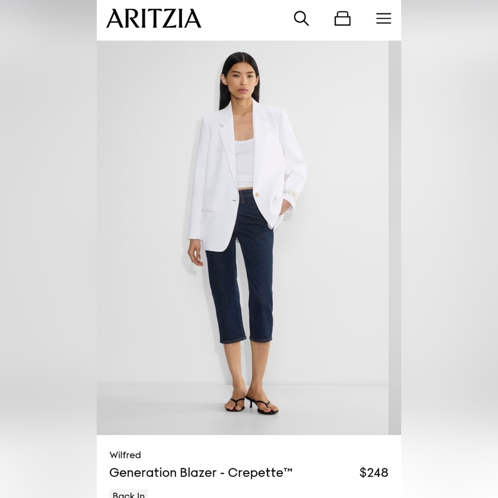 Wilfred White "Generation"  Blazer- Crepette